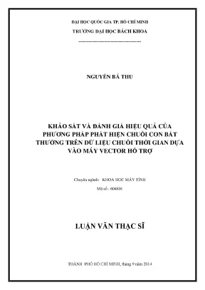 Khảo sát và đánh giá hiệu quả phương pháp phát hiện