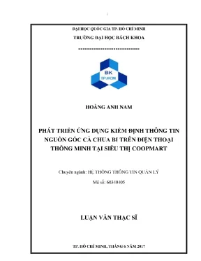 Phát Triển Ứng Dụng Kiểm Định Nguồn Gốc Cà Chua Bi Trên