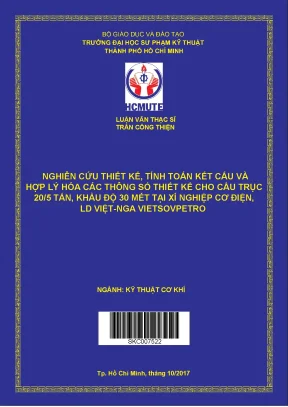 Thiết kế và tính toán kết cấu cầu trục 205 tấn khẩu độ