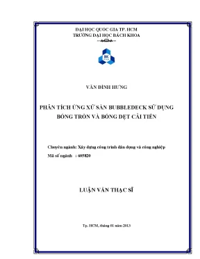 Phân tích ứng xử sàn Bubbledeck sử dụng bóng tròn và