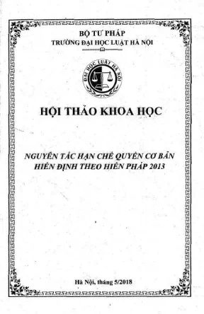 Nguyên tắc hạn chế quyền cơ bản theo Hiến pháp 2013 - Kỷ 