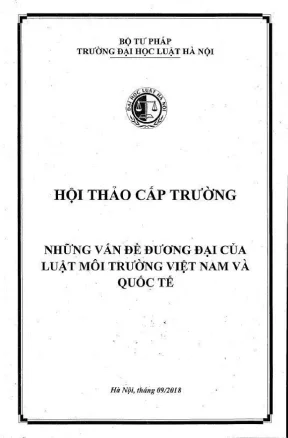 Hội Thảo Khoa Học: Những Vấn Đề Đương Đại Trong Luật Môi 