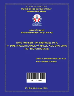 Tổng hợp Semi-IPN Hydrogel từ N,N-Dimethylacrylamide và 