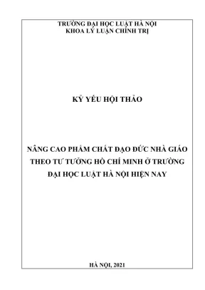 Nâng cao phẩm chất đạo đức nhà giáo theo tư tưởng Hồ Chí 
