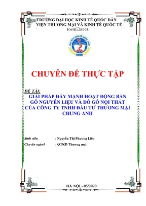 Giải pháp đẩy mạnh bán gỗ nguyên liệu và đồ gỗ nội thất 