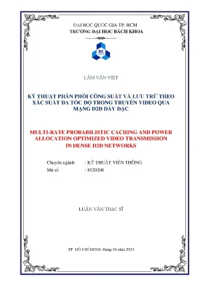 Phân Phối Công Suất Và Lưu Trữ Đa Tốc Độ Trong Truyền
