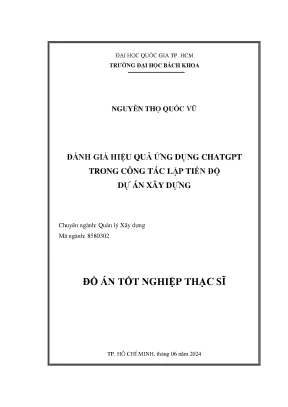 Đánh Giá Hiệu Quả Ứng Dụng ChatGPT Trong Lập Tiến Độ Dự