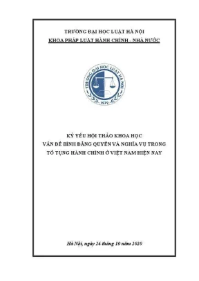 Bình đẳng quyền và nghĩa vụ trong tố tụng hành chính 