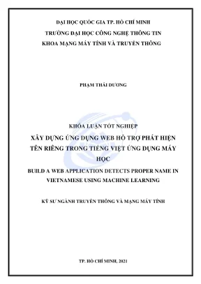 Xây Dựng Ứng Dụng Web Phát Hiện Tên Riêng Tiếng Việt 