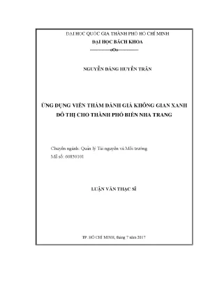Luận Văn Thạc Sĩ: Ứng Dụng Viễn Thám Đánh Giá Không Gian