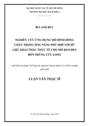 Nghiên cứu ứng dụng mô hình dòng chảy trong ống nâng phù 