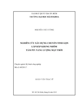 Nghiên cứu xây dựng chuyển tinh gọn lắp ráp khung nhôm
