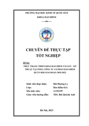 Thực trạng triển khai bảo hiểm tài sản kỹ thuật tại Tổng 