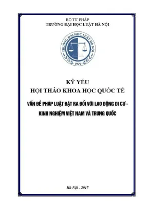 Pháp Luật Lao Động Di Cư: Kinh Nghiệm Việt Nam Và Trung 