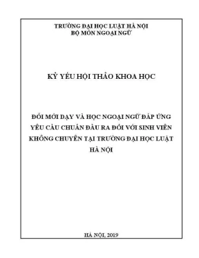 Đổi mới dạy và học ngoại ngữ đáp ứng chuẩn đầu ra cho 