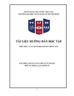 Hướng dẫn học luật kinh doanh bất động sản hiệu quả