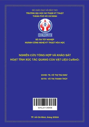 Nghiên cứu tổng hợp và hoạt tính xúc tác quang của vật