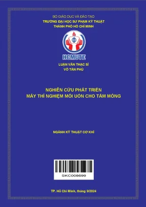 Nghiên cứu phát triển máy thí nghiệm mỏi uốn cho tấm