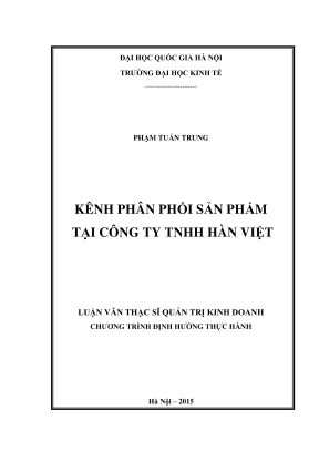 Luận Văn Thạc Sĩ Quản Trị Kinh Doanh: Chiến Lược Phân