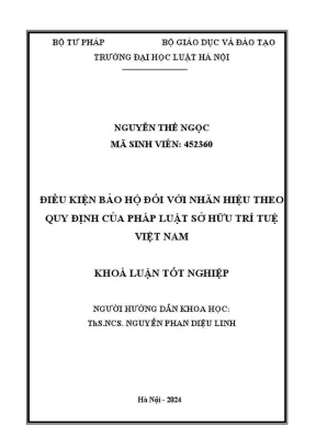 Điều kiện bảo hộ nhãn hiệu theo pháp luật sở hữu trí tuệ 