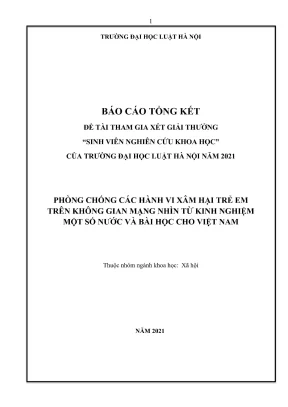 Nghiên cứu phòng chống xâm hại trẻ em trên mạng: Kinh 