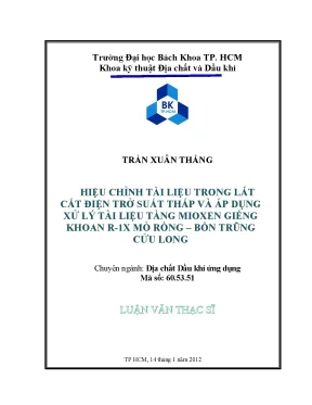 Ứng dụng thuộc tính địa chấn nâng cao phân tích tài liệu 