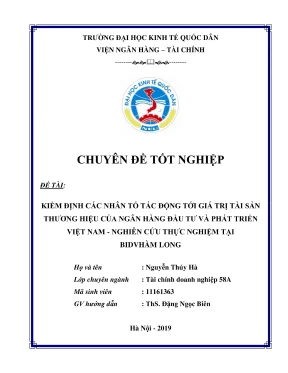 Nghiên cứu thực nghiệm các nhân tố ảnh hưởng đến giá trị