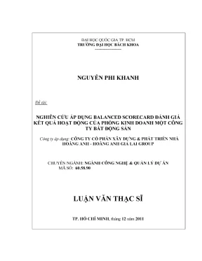Luận văn thạc sĩ quản lý xây dựng nghiên cứu áp dụng balanced scorecard đánh giá kết quả hoạt động của phòng kinh doanh một công ty bất động sản công ty áp dụng công ty cổ phần xây dựng phát triển nhà hoàng anh hoàng anh gia lai group