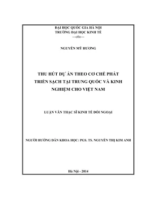 Luận văn thạc sĩ: Kinh nghiệm Trung Quốc thu hút dự án