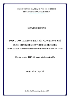 Tối ưu hóa hệ thống biến đổi năng lượng gió bằng điều
