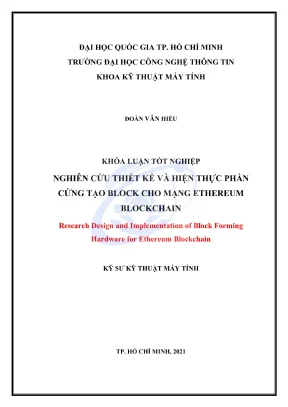 Khóa Luận Tốt Nghiệp: Thiết Kế Và Hiện Thực Phần Cứng 