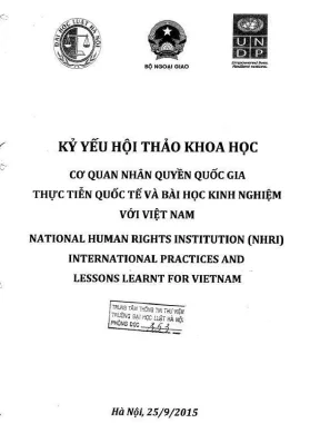 Kỷ yếu hội thảo khoa học: Nhân quyền quốc tế và bài học