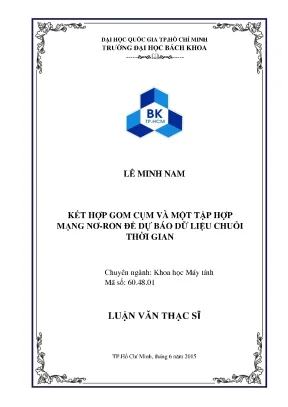 Luận Văn Thạc Sĩ: Kết Hợp Gom Cụm Và Mạng Nơron Để Dự