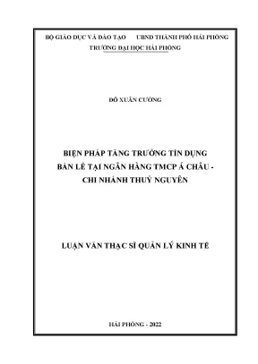 Biện pháp tăng trưởng tín dụng bán lẻ tại Ngân hàng TMCP