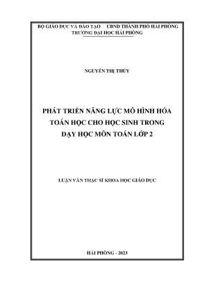 Phát Triển Năng Lực Mô Hình Hóa Toán Học Cho Học Sinh
