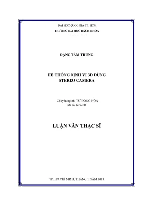 Luận Văn Thạc Sĩ: Tự Động Hóa Hệ Thống Định Vị 3D Với 