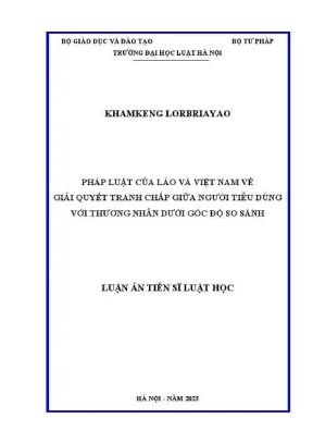 So sánh pháp luật Lào và Việt Nam về giải quyết tranh