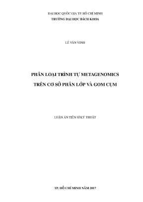 Phân Loại Trình Tự Metagenomics Bằng Phân Lớp Và Gom Cụm