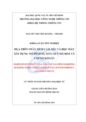 Dự báo tiền mã hóa và chứng khoán bằng phân tích cảm xúc