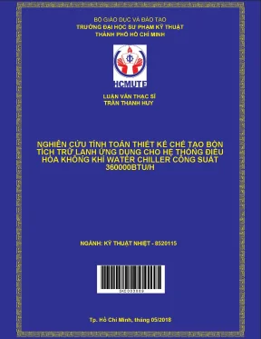 Thiết kế và chế tạo bồn tích trữ lạnh cho hệ thống điều