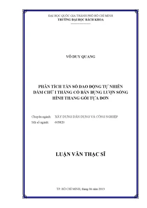Phân Tích Tần Số Dao Động Tự Nhiên Dầm Chữ I Thẳng Bản