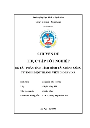 Phân tích tình hình tài chính công ty TNHH một thành