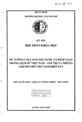 Tư tưởng cải cách nhà nước và pháp luật trong lịch sử