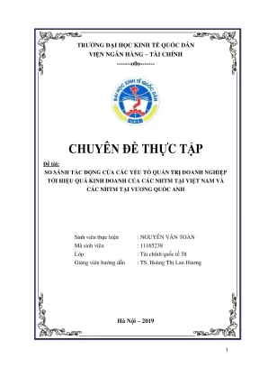 So sánh tác động quản trị doanh nghiệp đến hiệu quả kinh 