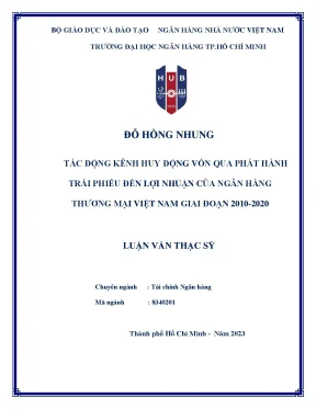 Tác động của kênh huy động vốn qua phát hành trái phiếu