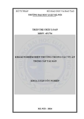 Hướng dẫn khám nghiệm hiện trường trong vụ án trộm cắp
