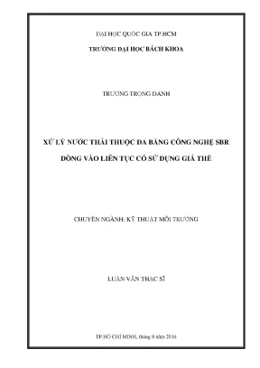 Xử lý nước thải thuộc da bằng công nghệ SBR liên tục với