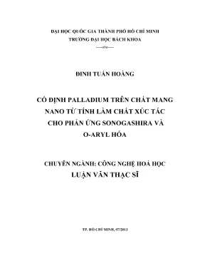 Nghiên cứu xúc tác palladium trên chất mang nano từ tính