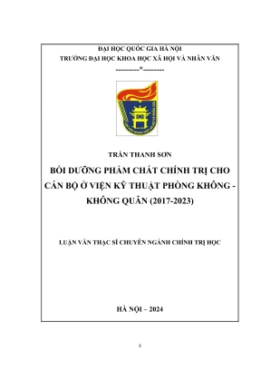 Bồi Dưỡng Phẩm Chất Chính Trị Cho Cán Bộ Viện Kỹ Thuật