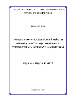 Luận Văn Thạc Sĩ: Mở Rộng Cho Vay Khách Hàng Cá Nhân Tại